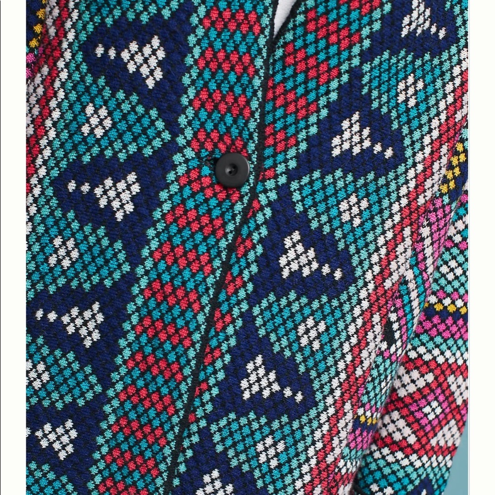 Anthropologie Multicolor Patterned Jacket - image 3